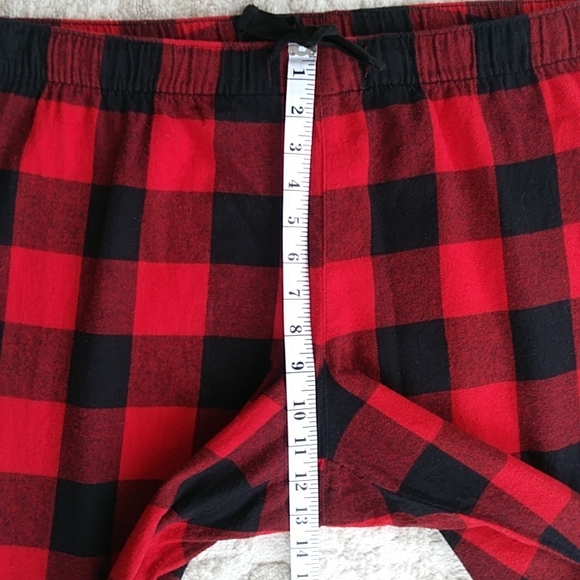 Old Navy Buffalo Plaid Pajama Pants XL Red Black - Picture 10 of 10